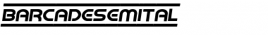 Download Barcade Semi-Italic Font Download Barcade Semi-Italic Font