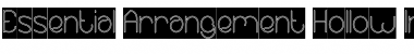 Download Essential Arrangement-Hollow-In Font Download Essential Arrangement-Hollow-In Font
