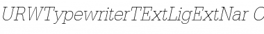 Download URWTypewriterTExtLigExtNar Font Download URWTypewriterTExtLigExtNar Font
