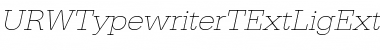 Download URWTypewriterTExtLigExtWid Font Download URWTypewriterTExtLigExtWid Font