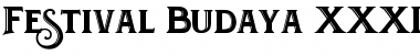 Download Festival Budaya XXXI Font Download Festival Budaya XXXI Font