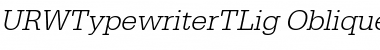 Download URWTypewriterTLig Font Download URWTypewriterTLig Font