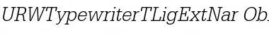Download URWTypewriterTLigExtNar Font Download URWTypewriterTLigExtNar Font