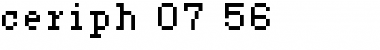 Download ceriph 07_56 Font Download ceriph 07_56 Font