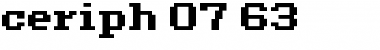 Download ceriph 07_63 Font Download ceriph 07_63 Font