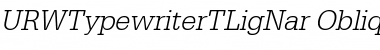 Download URWTypewriterTLigNar Font Download URWTypewriterTLigNar Font