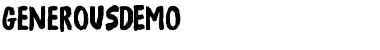Download Generous DEMO Font Download Generous DEMO Font