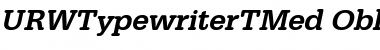 Download URWTypewriterTMed Font Download URWTypewriterTMed Font