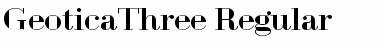 Download Geotica Three Font Download Geotica Three Font