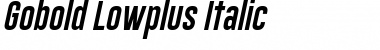 Download Gobold Lowplus Font Download Gobold Lowplus Font