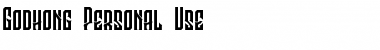 Download Godhong Personal Use Font Download Godhong Personal Use Font