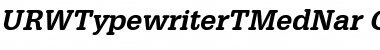 Download URWTypewriterTMedNar Font Download URWTypewriterTMedNar Font