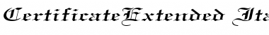 Download CertificateExtended Font Download CertificateExtended Font