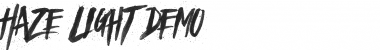 Download Haze Light Demo Font Download Haze Light Demo Font