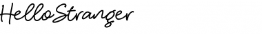 Download Hello Stranger Font Download Hello Stranger Font