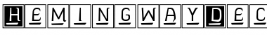 Download Hemingway Deco Initials Font Download Hemingway Deco Initials Font