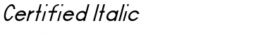 Download Certified Font Download Certified Font