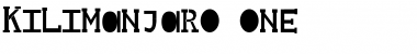 Download Kilimanjaro One Font Download Kilimanjaro One Font