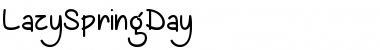 Download Lazy Spring Day Font Download Lazy Spring Day Font