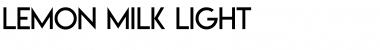Download Lemon/Milk light Font Download Lemon/Milk light Font