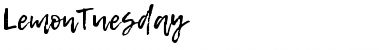 Download Lemon Tuesday Font Download Lemon Tuesday Font