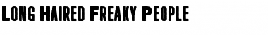 Download Long Haired Freaky People Font Download Long Haired Freaky People Font