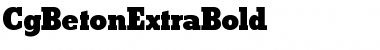 Download CgBetonExtraBold Font Download CgBetonExtraBold Font
