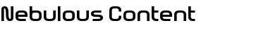 Download Nebulous Content Font Download Nebulous Content Font