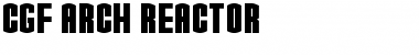 Download CGF Arch Reactor Font Download CGF Arch Reactor Font