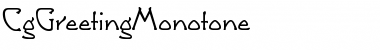 Download CgGreetingMonotone Font Download CgGreetingMonotone Font