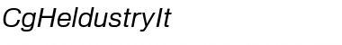Download CgHeldustryIt Font Download CgHeldustryIt Font
