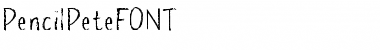 Download pencilPete FONT Font Download pencilPete FONT Font