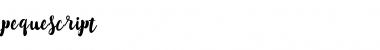Download peque script Font Download peque script Font