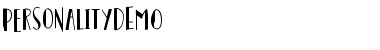 Download Personality DEMO Font Download Personality DEMO Font