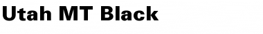 Download Utah MT Black Font Download Utah MT Black Font