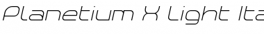 Download Planetium-X Light Italic Demo Font Download Planetium-X Light Italic Demo Font