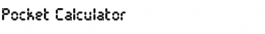 Download Pocket Calculator Font Download Pocket Calculator Font
