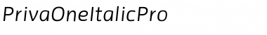 Download PrivaOneItalicPro Font Download PrivaOneItalicPro Font