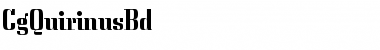 Download CgQuirinusBd Font Download CgQuirinusBd Font