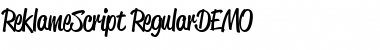 Download Reklame Script DEMO Font Download Reklame Script DEMO Font