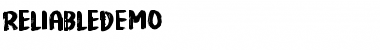 Download Reliable DEMO Font Download Reliable DEMO Font