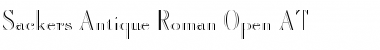 Download Sackers Antique Roman Open AT Font Download Sackers Antique Roman Open AT Font