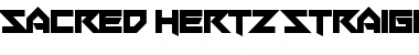 Download Sacred Hertz Straight Font Download Sacred Hertz Straight Font