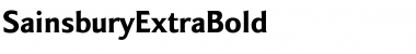 Download SainsburyExtraBold Font Download SainsburyExtraBold Font