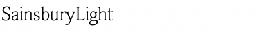 Download SainsburyLight Font Download SainsburyLight Font