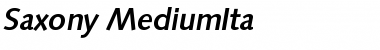 Download Saxony-MediumIta Font Download Saxony-MediumIta Font