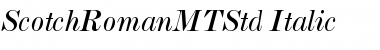 Download Scotch Roman MT Std Font Download Scotch Roman MT Std Font