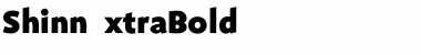 Download ShinnExtraBold Font Download ShinnExtraBold Font