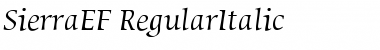 Download SierraEF-RegularItalic Font Download SierraEF-RegularItalic Font