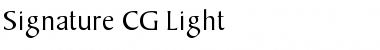 Download Signature CG Light Font Download Signature CG Light Font